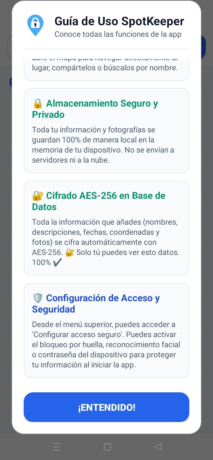 Captura de pantalla 7 de SpotKeeper